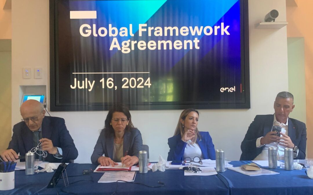Enel; Piras: “Firmato il Global Framework Agreement”