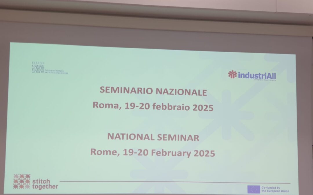 Tessile, passa per Roma il confronto europeo sul dialogo sociale. I sindacati: “sostegno sulla transizione verde e digitale attraverso le direttive UE”