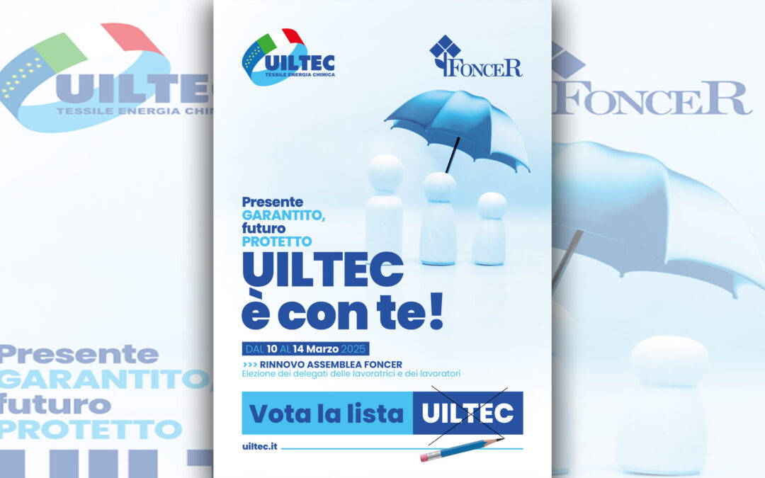 Elezioni Foncer dal 10 al 14 marzo vota la lista Uiltec